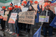 Junior Doctors Strike in London, UK.