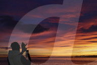 Winter Solstice - Magical Sunset over the Bay of Angels.