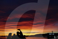 Winter Solstice - Magical Sunset over the Bay of Angels.