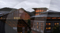 New city hub for remote nation of Bhutan includes amazing stepped dam
