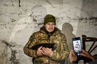 NEWS - Ukraine-Krieg:  Soldaten der 65. Mechanisierten Brigade im Saporischschja-Sektor der Frontlinie