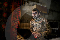 NEWS - Ukraine-Krieg:  Soldaten der 65. Mechanisierten Brigade im Saporischschja-Sektor der Frontlinie