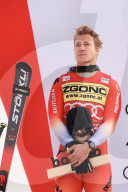SPORT - Ski alpin: Marco Odermatt feiert 2. Platz bei der Abfahrt von Bormio