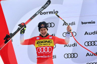SPORT - Ski alpin: Marco Odermatt feiert 2. Platz bei der Abfahrt von Bormio
