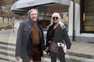 Gunter Netzer and his wife Elvira go shopping in Gstaad on 31 December 2023. Switzerland.