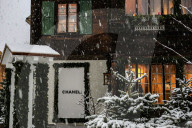 Chanel opens its first ephemeral chalet in Gstaad. Switzerland.