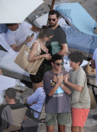 PREMIUM EXCLUSIVE Scott Disck brings son Mason , 14, to St Barth with Chloe Bartyoli