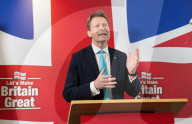 Reform UK Press Conference at The Conrad Hotel, London, UK.