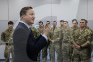 Foreign Secretary David Cameron visits Kosovo