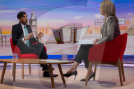 The Prime Minister Rishi Sunak appears on the Laura Kuenssberg Show