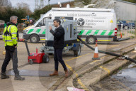 The Prime Minister Rishi Sunak visits flood affected areas in Oxford