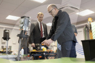Jeremy Hunt UK Chancellor of the Exchequer visits an Openreach Training Centre 