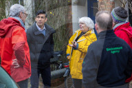 The Prime Minister Rishi Sunak visits flood affected areas in Oxford