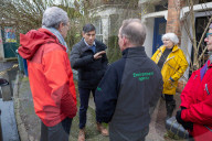The Prime Minister Rishi Sunak visits flood affected areas in Oxford