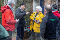 The Prime Minister Rishi Sunak visits flood affected areas in Oxford