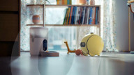 Spherical robot due to roll into homes as a helper