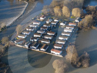 River Thames flooding in the UK.