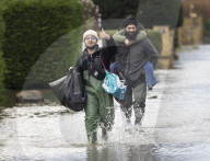 River Thames flooding in the UK.