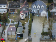 River Thames flooding in the UK.
