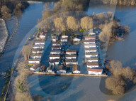 River Thames flooding in the UK.