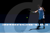 TENNIS - Australian Open 2024: Stan Wawrinka trainiert mit Carlos Alcaraz