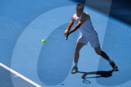 TENNIS - Australian Open 2024: Stan Wawrinka trainiert mit Carlos Alcaraz