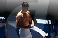 TENNIS - Australian Open 2024: Stan Wawrinka trainiert mit Carlos Alcaraz