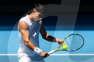 TENNIS - Australian Open 2024: Stan Wawrinka trainiert mit Carlos Alcaraz
