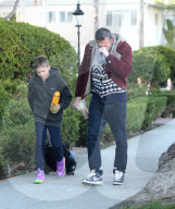 PREMIUM EXCLUSIVE Ben Affleck Battles Allergies While Rocking Chic Cardigan Sweater