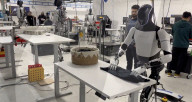 Elon Musk robot shows human like movement in folding a t-shirt