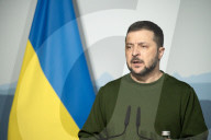 NEWS - Bern: Der ukrainische Praesident Wolodymyr Selenski und Bundespraesidentin Viola Amherd