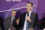 Jeremy Hunt UK Chancellor of the Exchequer attends Davos 2024