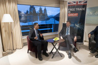 Jeremy Hunt UK Chancellor of the Exchequer attends Davos 2024