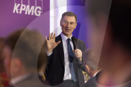 Jeremy Hunt UK Chancellor of the Exchequer attends Davos 2024