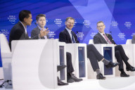 Jeremy Hunt UK Chancellor of the Exchequer attends Davos 2024
