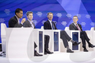 Jeremy Hunt UK Chancellor of the Exchequer attends Davos 2024