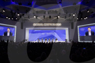 Jeremy Hunt UK Chancellor of the Exchequer attends Davos 2024