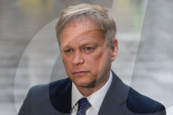 Grant Shapps Interviews Outside the BBC in London, UK.