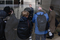 Grant Shapps Interviews Outside the BBC in London, UK.