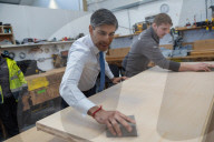 The Prime Minister Rishi Sunak visits Pinewood Studios