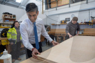 The Prime Minister Rishi Sunak visits Pinewood Studios