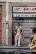 Cosy knits and camo ’fits: street style at Florence fashion week – in pictures