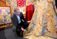 Press view  of The London Antique Rug & Textile Art Fair (LARTA 2024) at Evolution London, Battersea Park, London, UK