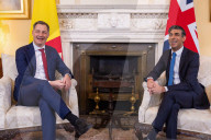 Prime Minister Rishi Sunak welcomes the Prime Minister of Belgium