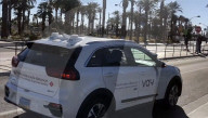 Car rental service delivers the vehicle without a driver at the wheel