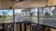 Car rental service delivers the vehicle without a driver at the wheel