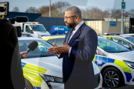 Home Secretary James Cleverly visits North Kent Police Station