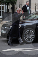 King Charles leaving the London Clinic