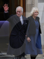 King Charles leaving the London Clinic