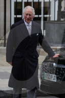 King Charles leaving the London Clinic